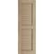 Ekena Millwork Rustic Two Equal Louver Sandblasted Faux Wood Shutters (Per Pair), Primed Tan, 18"W x 48"H SHULV18X48SDPR - alternate 17
